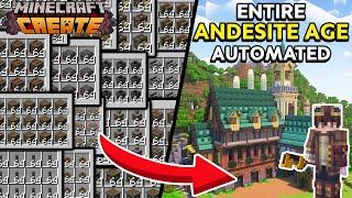 I Automated the ENTIRE ANDESITE AGE in Minecraft Create Mod