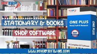 Stationary and Books Shop GST ERP Software One Plus. More Info Call +91 73555-61444 @vinayerp