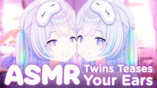 Twins Playfully Teases Your Sensitive Ears【ASMR】【Binaural, Ear Licking, Ear Cleaning, Soft Whispers】