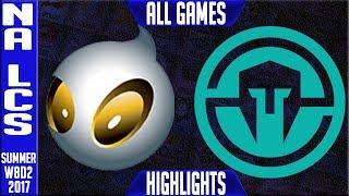 Dignitas vs Immortals Highlights ALL GAMES Week 8 NA LCS Summer 2017 DIG vs IMT