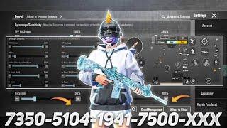 New Update 3.3 Best Sensitivity code + Control Settings Pubg Mobile/Bgmi Sensitivity 2024