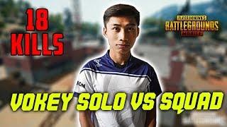 18 Kills Vokey Solo Vs Squad | PUBG MOBILE