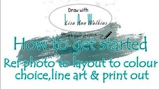 How to get started with any art piece - From reference to line art to colour picking