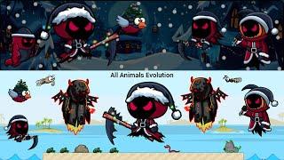 All Animals Evolution And New Xmas Reaper Destroyed Bosses Players (EvoWorld.io)