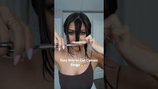 DIY CURTAIN BANGS#curtainbangtutorial #hairstyles #hairtutorial #hairhack #beauty #fyp