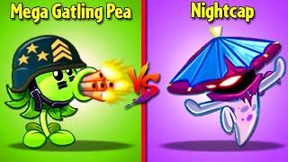 POKRA vs NIGHT CAP vs ULTOMATO vs MEGA GATLING PEA - Who Will Win? - PvZ 2 Plant vs Plant