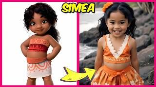 How Moana Characters Look in Real Life  + Guess Moana 2 Characters by Voice ️