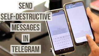 How to Send Self destructive Messages in Telegram