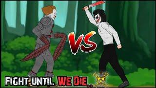  Jeff The Killer vs IT Pennywise | Creepypasta | 2D Horror Animation Film | ZvA