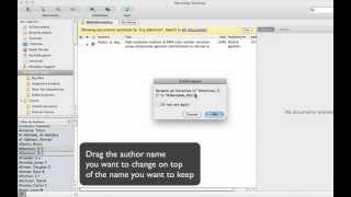 How to merge author names (Mendeley Desktop)