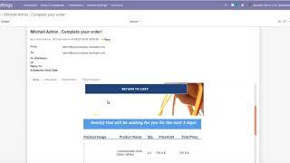 How to Recover Abandoned Cart by Email Reminder | Odoo Apps Feature #odoo16  #Email #Reminder
