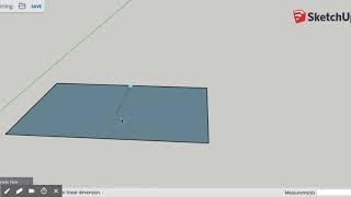 SketchUp online using dimension tool