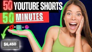 How to make 50 Viral youtube shorts in 50 minutes with AI| AI automation