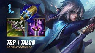 Wild Rift TALON - TOP 1 Enduring Sword Talon S14 Ranked Gameplay + Build