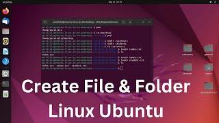 How to create folder and file in linux using terminal | Ubuntu | 2022