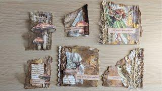 Spotlight On... Corrugated Cardboard Clusters For Junk Journals ~ Nature Junk Journal Ideas