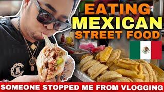 EATING STREET FOOD IN MEXICO  ENOUNTER TO BAD PEOPLE IN THE MARKET!!