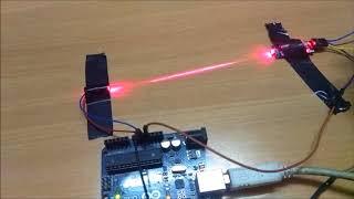 Laser security system using arduino