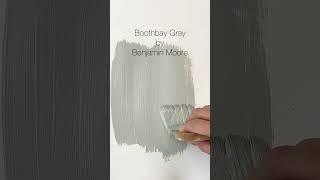 Benjamin Moore’s Boothbay Gray is a popular mid-toned blue-gray paint color. #paintcolor