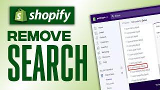 How To Remove Search Icon On Shopify