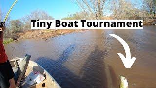 TINY JON BOAT TOURNAMENT 2v2 Challenge! We Caught Them, Will It Be Enough To Win?