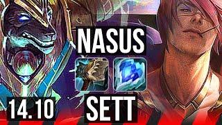 NASUS vs SETT (TOP) | 8 solo kills, 39k DMG | KR Master | 14.10