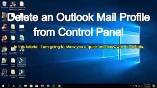 How to Delete an Outlook Mail Profile from Control Panel