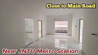 Beautiful & Brand New 3BHK Flats For Sale in Kukatpally Near JNTU Metro Station