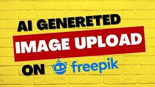 how to upload AI generated free image on freepik.