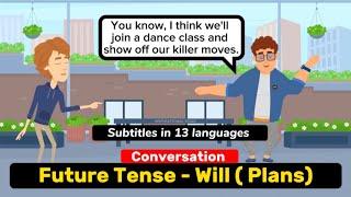 English conversation practice - Future tense Improve  English vocabulary daily | ESL with Ayesha