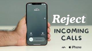 How to Decline incoming call on iPhone 15, 14, 13, 12, 11, X