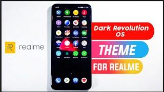 Dark Revolution OS Theme for Realme Ui and ColorOS 7 best Cool Theme For Realme & Oppo Phones