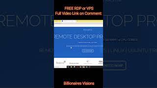 How to Get FREE RDP 2023 without verification.  how to get a free RDP || How to create free RDP