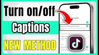 How To Turn On/Off Captions On TikTok 2024