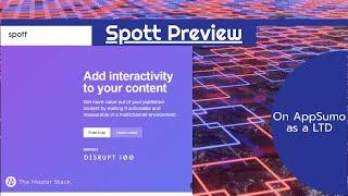 Spott Preview 2020, on AppSumo as a Lifetime Deal