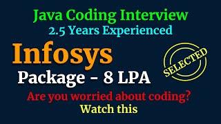 Infosys Java Coding Interview | Round 2
