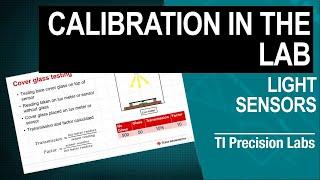 Light Sensor Calibration in the Lab
