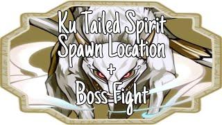 Ku Tailed Spirit (Kokou) spawn location + boss fight. Roblox, Shindo