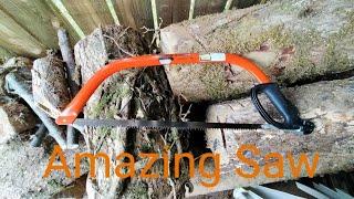 AMAZING SAW.. BAHCO Force 21inch.. Bushcraft, wildcamping, home logshed use.