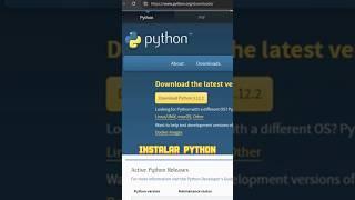 Instala Python 3 y aprende a programar #programacion #desarrolladores #python