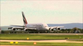 Emirates | Airbus A380 | Takeoff | Manchester Airport | HD