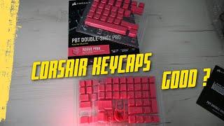 Corsair PBT PINK Keycaps Unboxing and Installing on Corsair K95