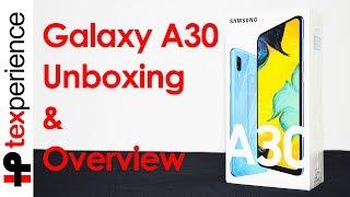 Samsung Galaxy A30 | Unboxing & Overview | Blue | Bangla