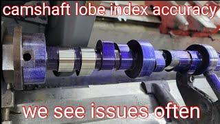 camshaft Lobe index accuracy,  let's look at a good example