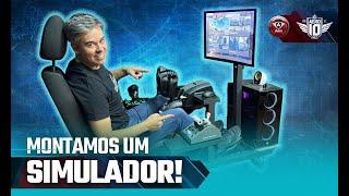 CONSTRUÍMOS um SET UP incrível para o Flight Simulator