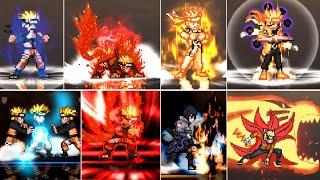  Naruto JUS All Transform - All Ultimate Jutsu : Baryon, Jinchukriki, Senjutsu, Kyuubi, Sage Kyuubi