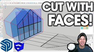 Use FACES to Cut Objects in SketchUp - Curic Face Knife and Lattice Maker!