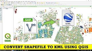 QGIS Tutorials 12A: Convert Shapefile to kml using QGIS