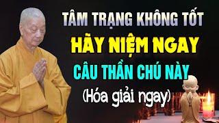 Khi Tâm Trạng Không Tốt Hãy Niệm CÂU THẦN CHÚ NÀY, Hóa Giải Ngay - HT. Thích Trí Quảng