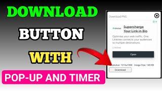 Download Botton With Popup Ads And Countdown Timer In Blogger | Download Button Popup Ads In Blogger